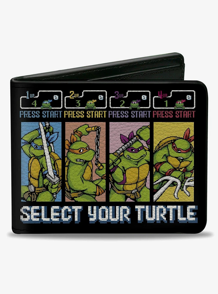 Teenage Mutant Ninja Turtles Select Your Turtle Arcade Bifold Wallet