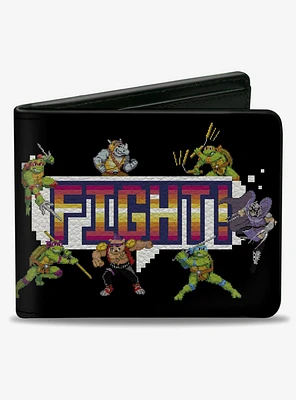 Teenage Mutant Ninja Turtles and Villains Arcade Fight Pose Bifold Wallet