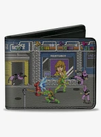 Teenage Mutant Ninja Turtles Battle Purple Soldier Arcade Bifold Wallet
