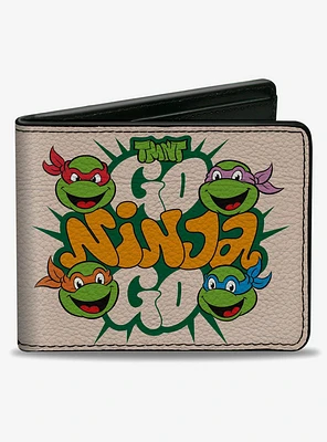 Teenage Mutant Ninja Turtles Go Ninja Go Faces Bifold Wallet