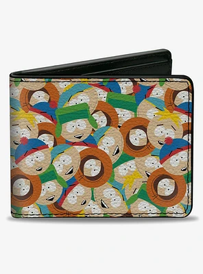 South Park Boys Faces Stacked Bifold Wallet