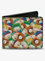 South Park Boys Faces Stacked Bifold Wallet
