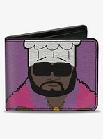 South Park Chef Pose and Text Purple Bifold Wallet