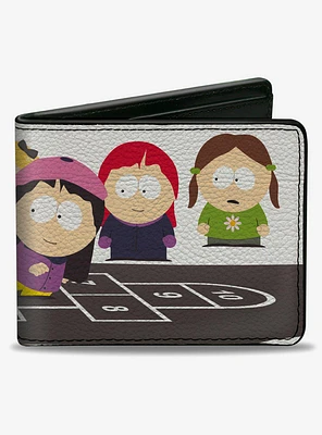 South Park Bebe and Wendy Deep Learning Hopscotch Bifold Wallet