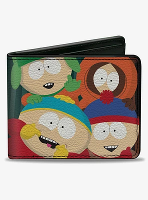 South Park Boys Group Pose Stripe Bifold Wallet