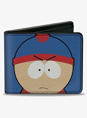 South Park Stan Face Character Close Up Bifold Wallet