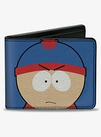 South Park Stan Face Character Close Up Bifold Wallet