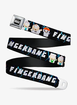 South Park Boy Band Fingerbang Lightning Pose Seatbelt Buckle Belt