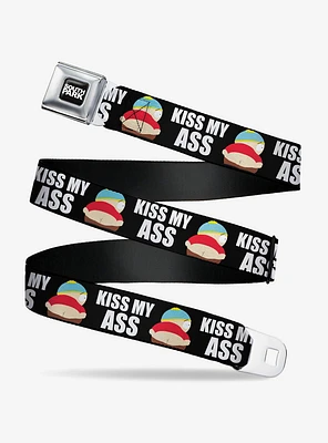 South Park Cartman Pants Kiss My Ass Pose Seatbelt Buckle Belt