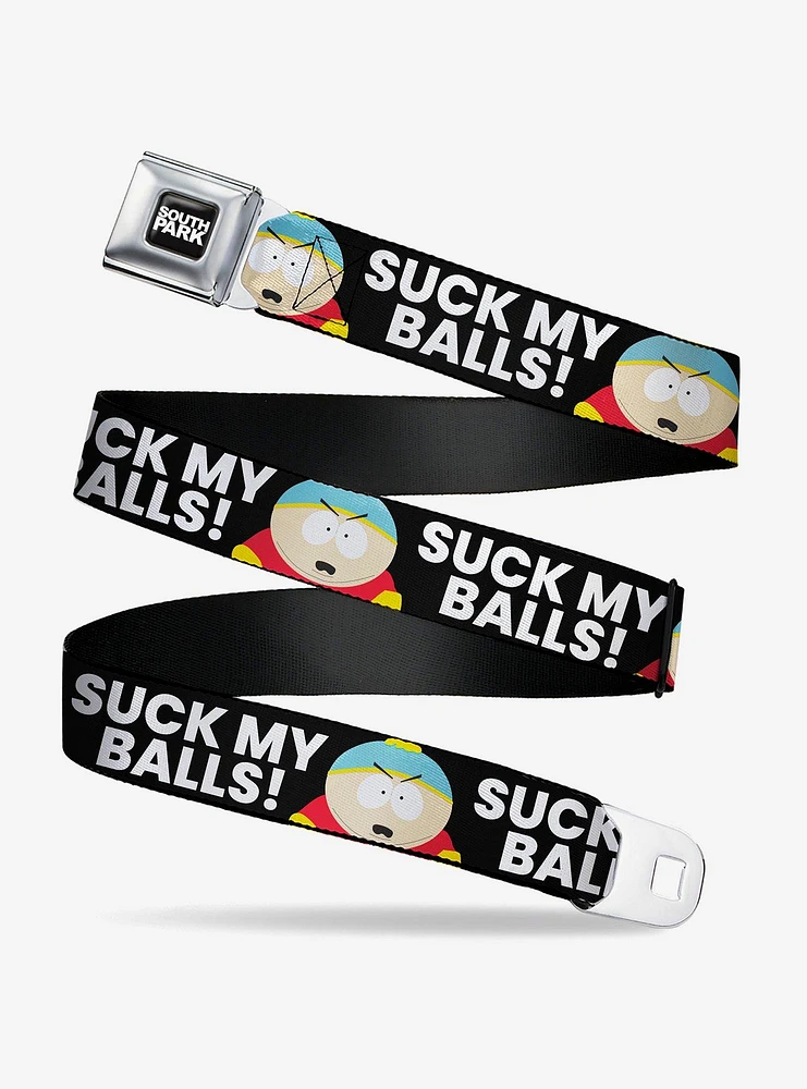 South Park Cartman Suck My Balls Pose Seatbelt Buckle Belt