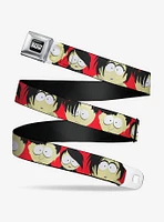 South Park Goth Kids Expressions Seatbelt Buckle Belt