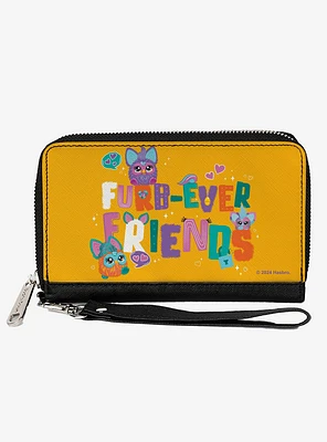 Furby Furb Ever Friends Group Pose Zip Around Wallet