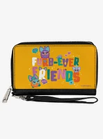Furby Furb Ever Friends Group Pose Zip Around Wallet