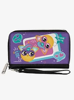 Furby Furbmoji Bffs Pose and Quotes Zip Around Wallet