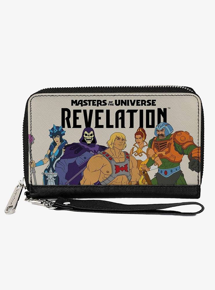 Masters of the Universe Revelation Group and Logo Zip Around Wallet