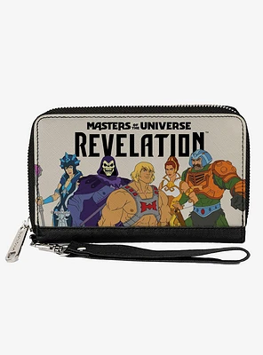Masters of the Universe Revelation Group and Logo Zip Around Wallet