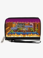 Teenage Mutant Ninja Turtles Battle Rocksteady Arcade Zip Around Wallet