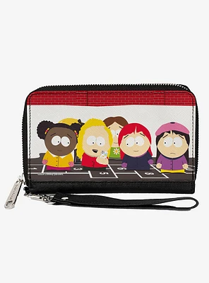 South Park Girls Deep Learning Hopscotch Zip Around Wallet