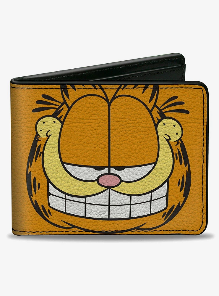 Garfield Smiling Face Character Close Up Bifold Wallet