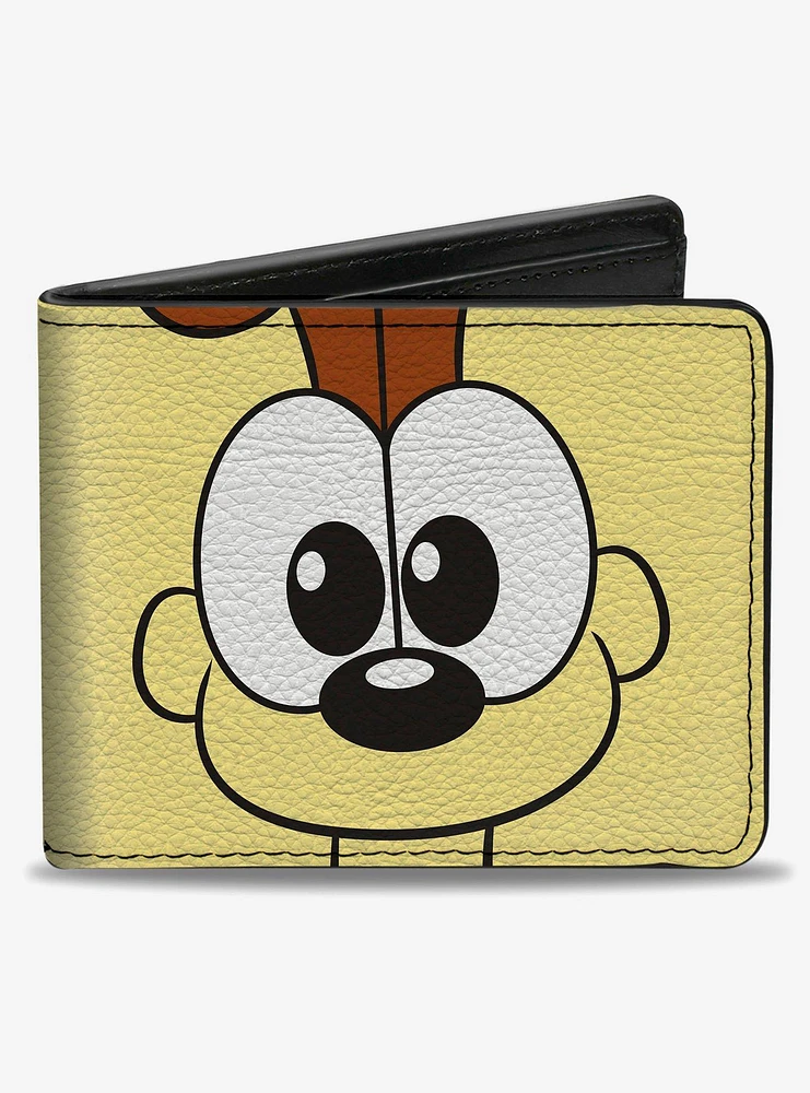 Garfield Odie Face Character Close Up Bifold Wallet