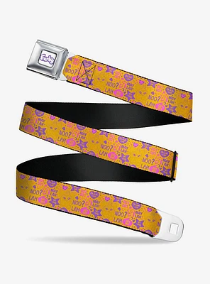 Furby Furbish Phrases and Icons Seatbelt Buckle Belt