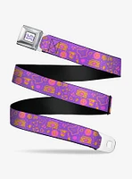 Furby Icons Collage Seatbelt Buckle Belt
