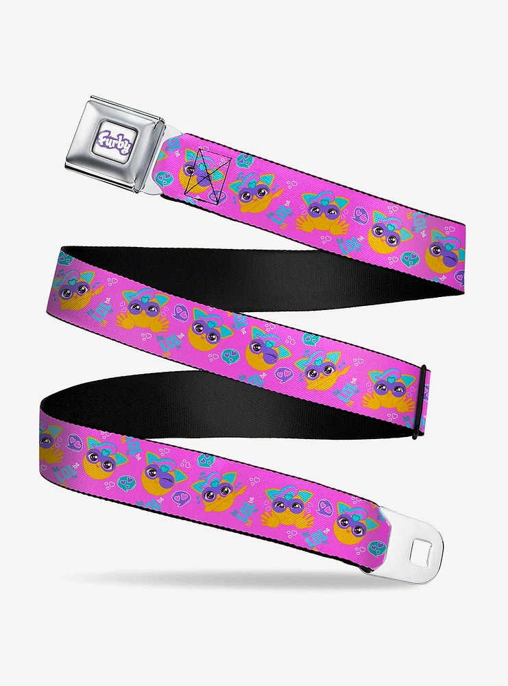 Furby Furbmojis Lol Icons Collage Seatbelt Buckle Belt