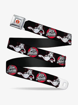 Looney Tunes Daffy Duck You're Despicable Seatbelt Buckle Belt