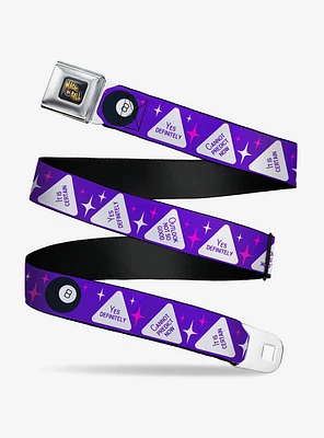Magic 8 Ball Answers Flip Seatbelt Buckle Belt