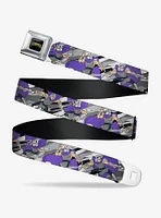 Teenage Mutant Ninja Turtles Shredder Poses Seatbelt Buckle Belt