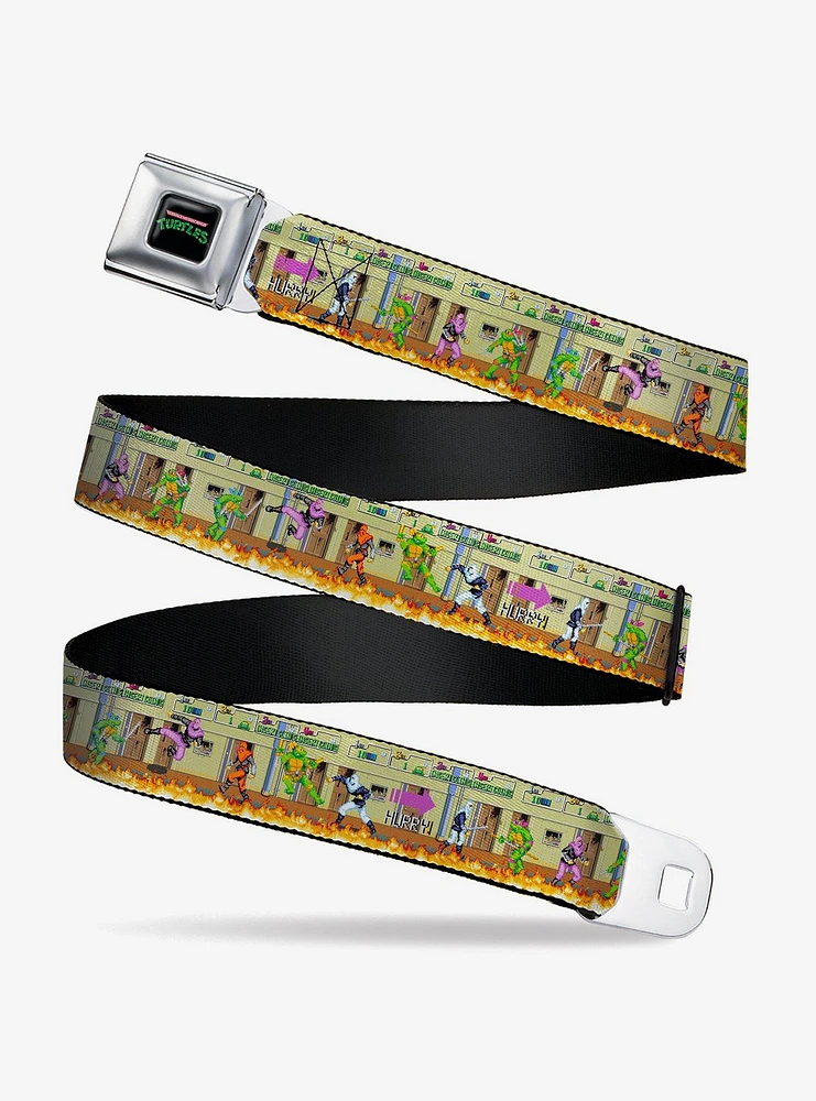 Teenage Mutant Ninja Turtles Battle Foot Soldiers Arcade Seatbelt Buckle Belt