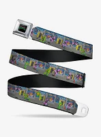 Teenage Mutant Ninja Turtles Battle Purple Soldier Arcade Seatbelt Buckle Belt
