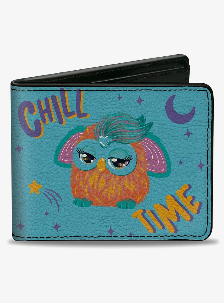 Furby Purple and Orange Furby Chill Time Pose Bifold Wallet