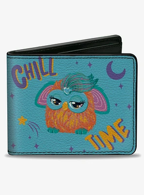 Furby Purple and Orange Furby Chill Time Pose Bifold Wallet