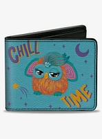 Furby Purple and Orange Furby Chill Time Pose Bifold Wallet