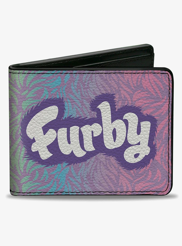 Furby Title Logo Fur Print Multi Bifold Wallet