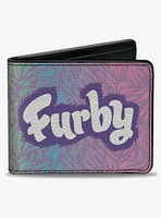 Furby Title Logo Fur Print Multi Bifold Wallet