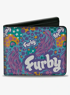 Furby Title Logo Fur Print Bifold Wallet
