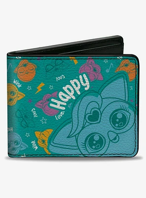 Furby Happy Furbmoji Expressions Scattered Bifold Wallet