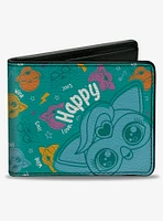 Furby Happy Furbmoji Expressions Scattered Bifold Wallet