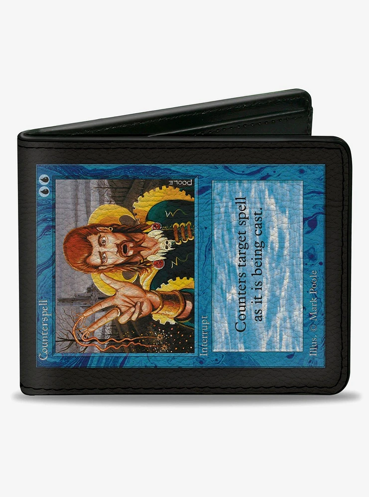 Magic: The Gathering Counterspell Deckmaster Card Replica Bifold Wallet