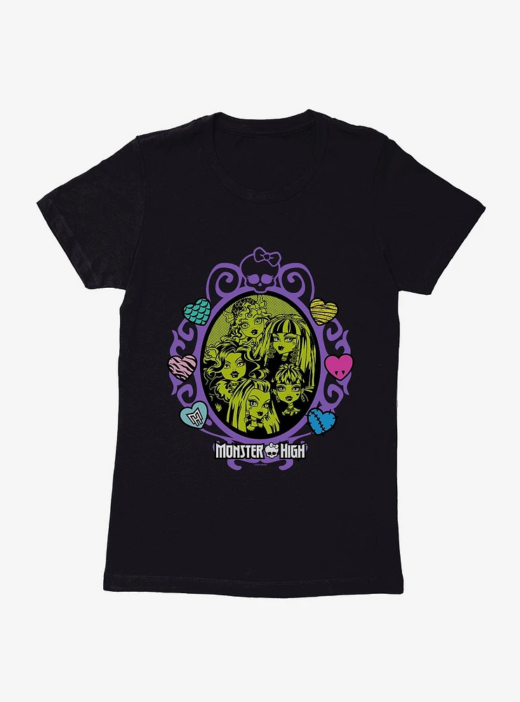 Monster High Mirror Hearts Group Womens T-Shirt