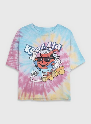 Kool-Aid Vintage Skate Womens Tie-Dye Crop T-Shirt