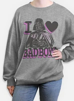 Star Wars Bad Love Womens Oversized Sweatshirt