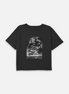 Star Wars Static Avenger Youth Girls Boxy Crop T-Shirt