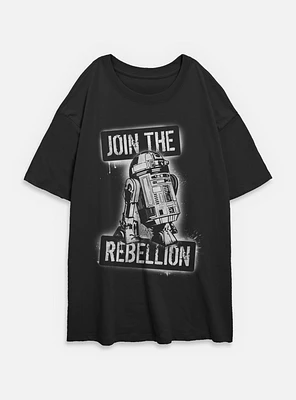 Star Wars Join The Rebels Womens Oversized T-Shirt