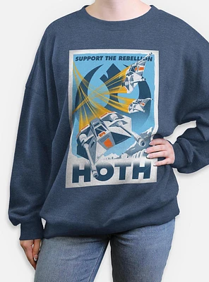 Star Wars Rebellion Support Womens Oversized Sweatshirt