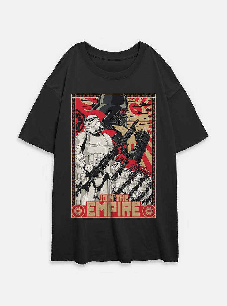 Star Wars Join The Empire Womens Oversized T-Shirt