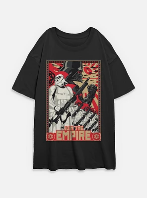 Star Wars Join The Empire Womens Oversized T-Shirt