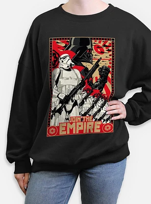 Star Wars Join The Empire Womens Oversized Sweatshirt